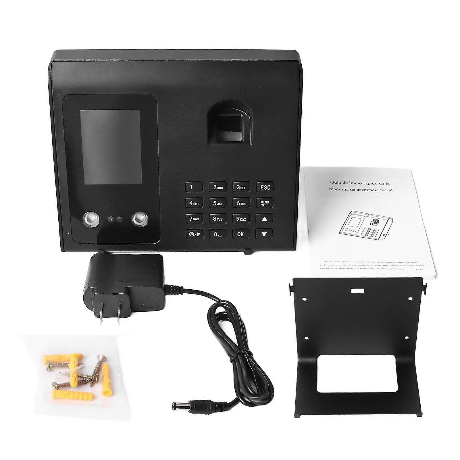 Advanced Face and Fingerprint Time Clock with Multilanguage and Dual Recognition