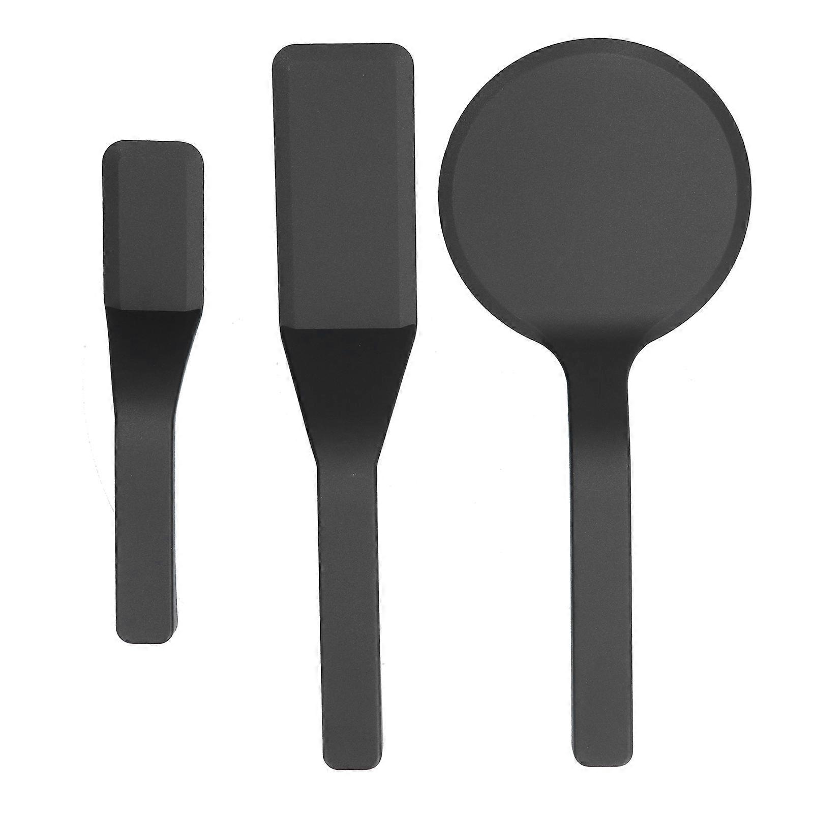 3Pcs Nylon Spatula Set with Beveled Edge for Eggs & Bread