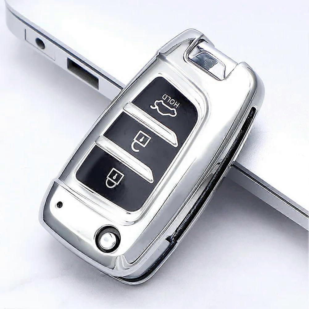 Car Key Cover Key Case Cover Keychain, for Elantra for Solaris 2017 for Santa Fe for Verna for Tucson I35 I40 for Genesis Fe
