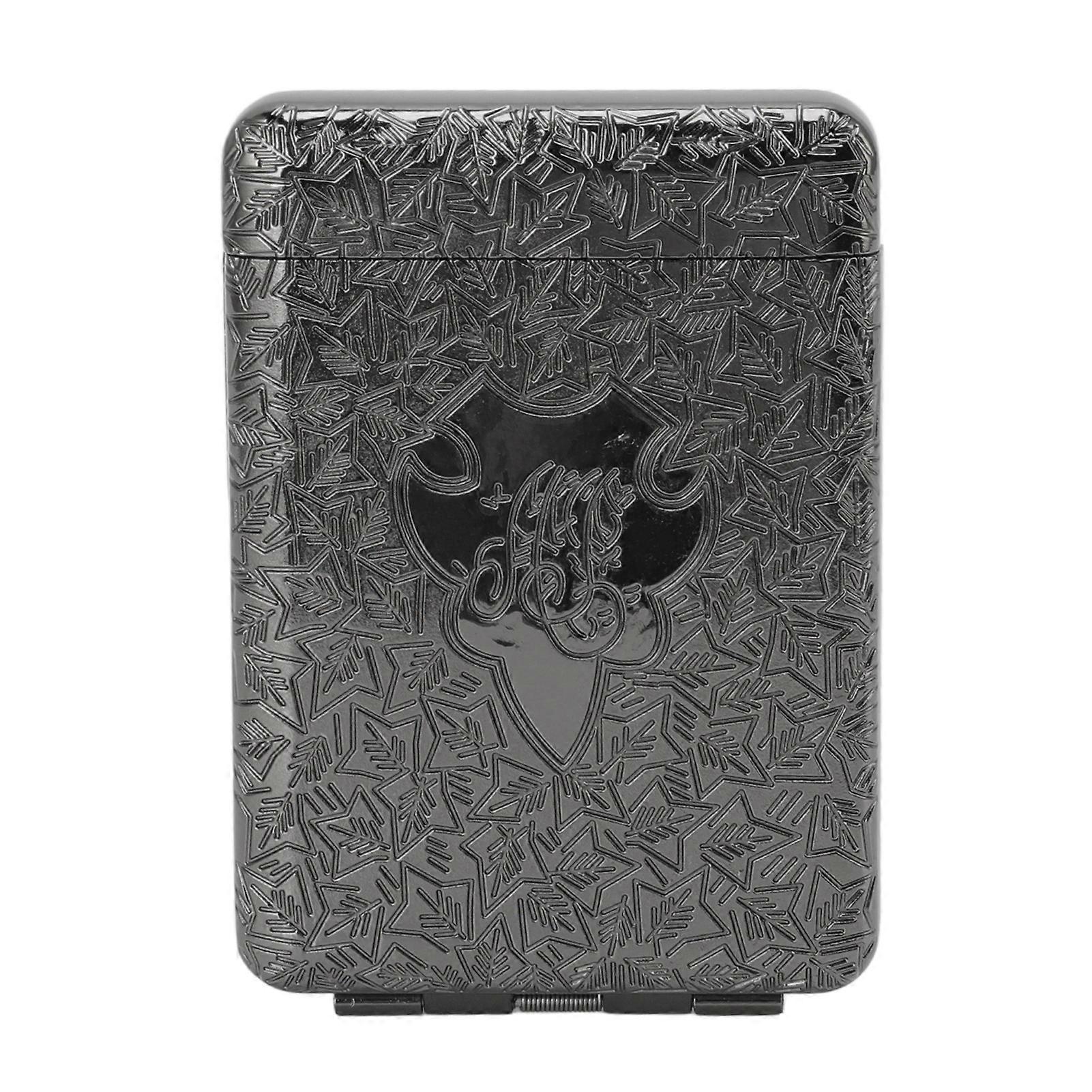 Case Zinc Alloy Vintage 3D Relief Pattern Three Open Portable Cigarettes Holder Box for Travel