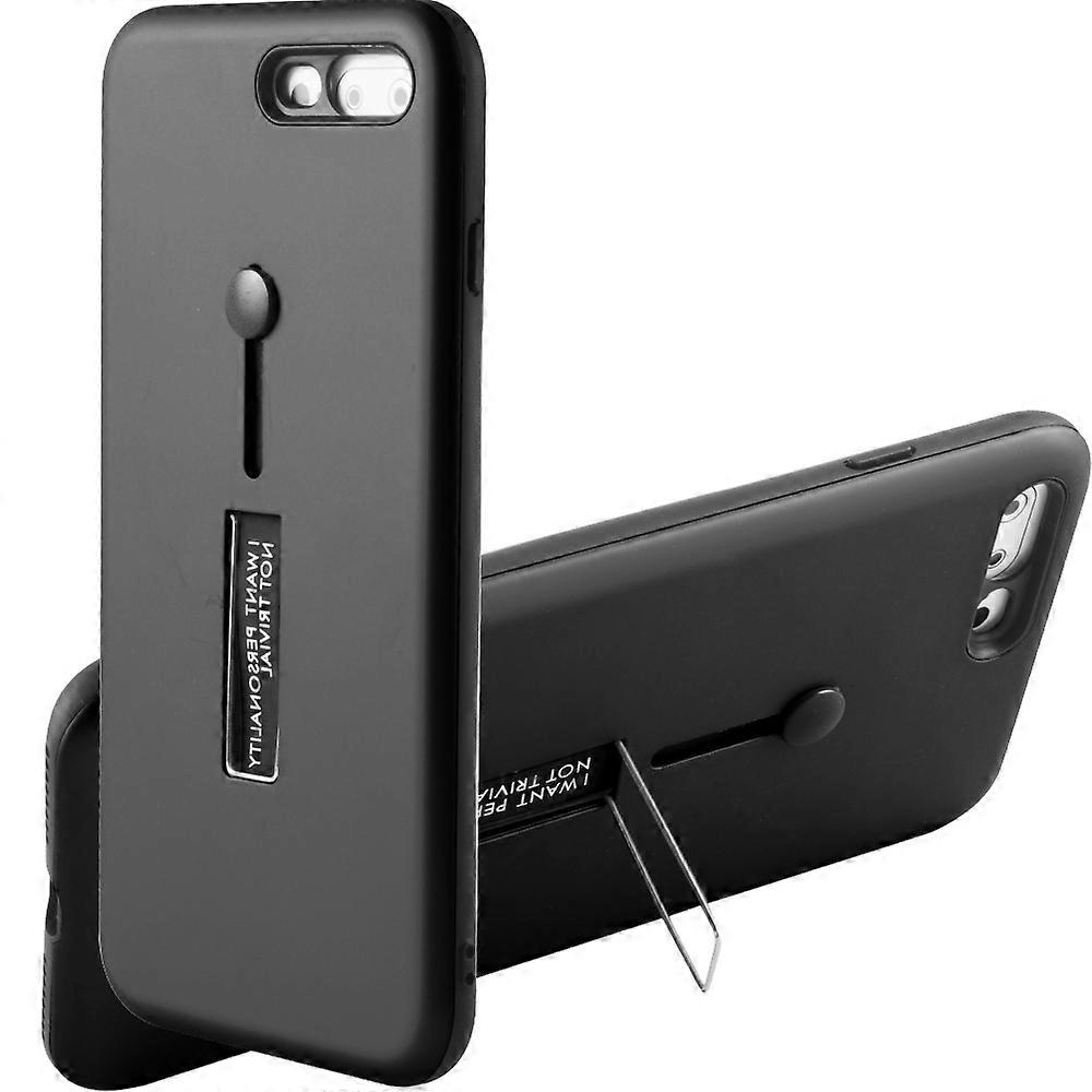 Compatible With Iphone 6S/7/8 Plus Case, Dual Layer Shockproof Protective Phone Case With Rotation Ring Kickstand