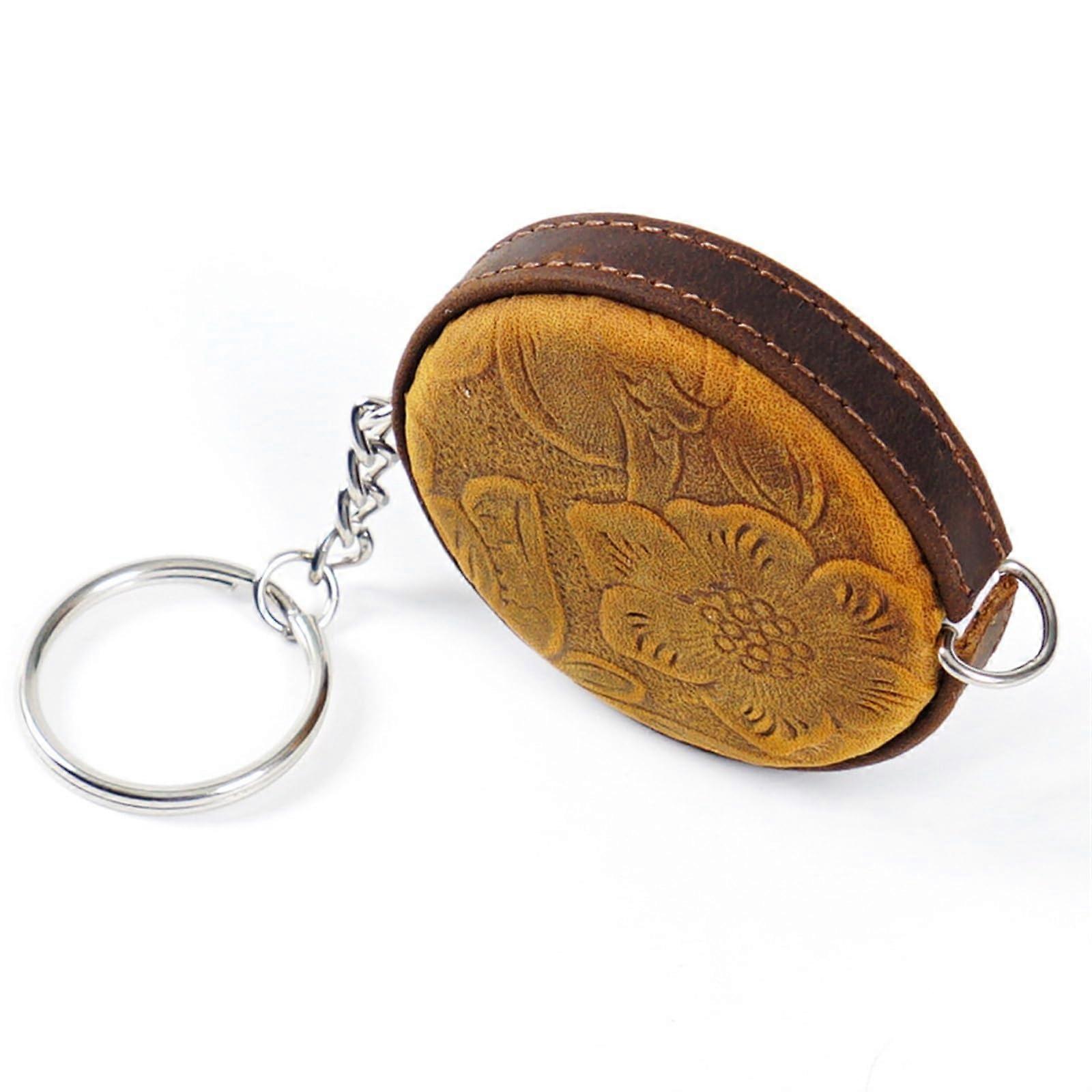 Tape Measures, Textile Leather Shell Tape Sewing Measure Tape Measure(Coffee) Ref: 3396