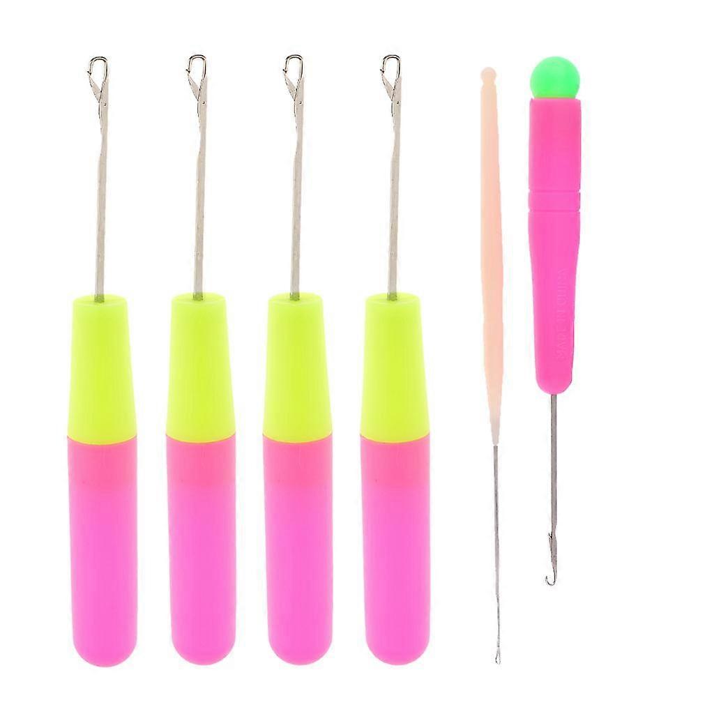 6Pcs DIY Latch Hook Crochet Weaving Tools for Dread Lock Maintaining