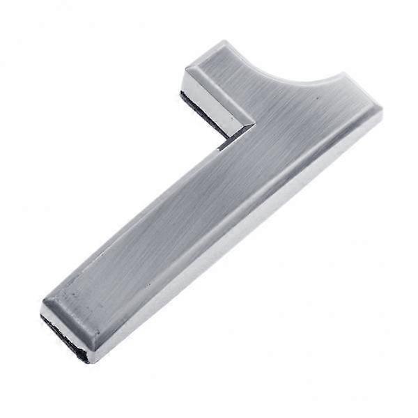 4-7pack Silver Plastic Self-Adhesive Door Number Sign Sticky Numeric Digit