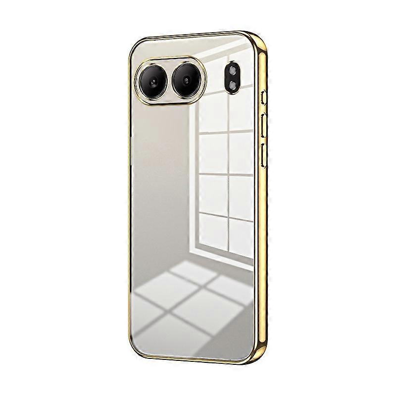 Transparent Plating Fine Hole Phone Case