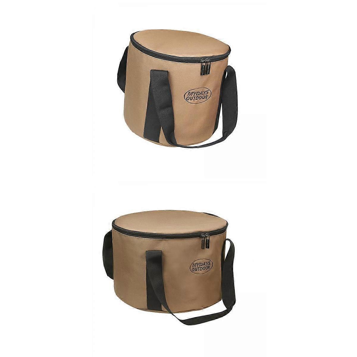 2 Sizes Oxford Cloth Camping Pot Storage Bag with Handles Durable Material