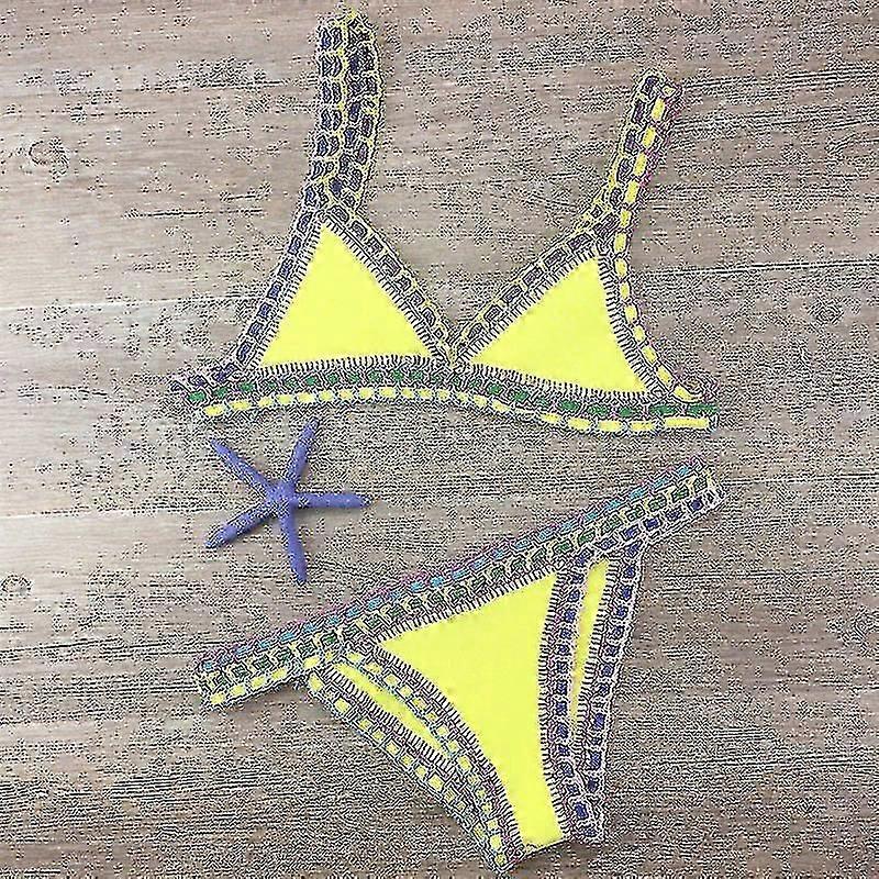 الكروشيه ملابس السباحة بيكيني نسائي بدلة السباحة مثير ضمادة برازيلي بيكيني 2023 ملابس السباحة للنساء بدلة سباحة بيكيني 120