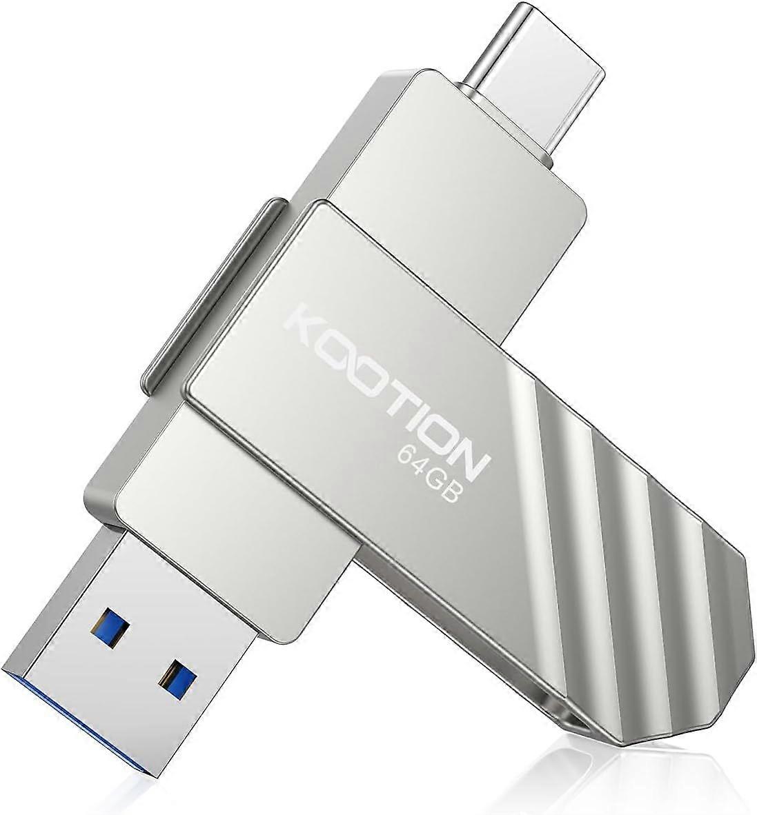 2025 Latest Model  64GB 2-in-1 USB C Flash Drive Up to 450MB/s Dual USB 3.2