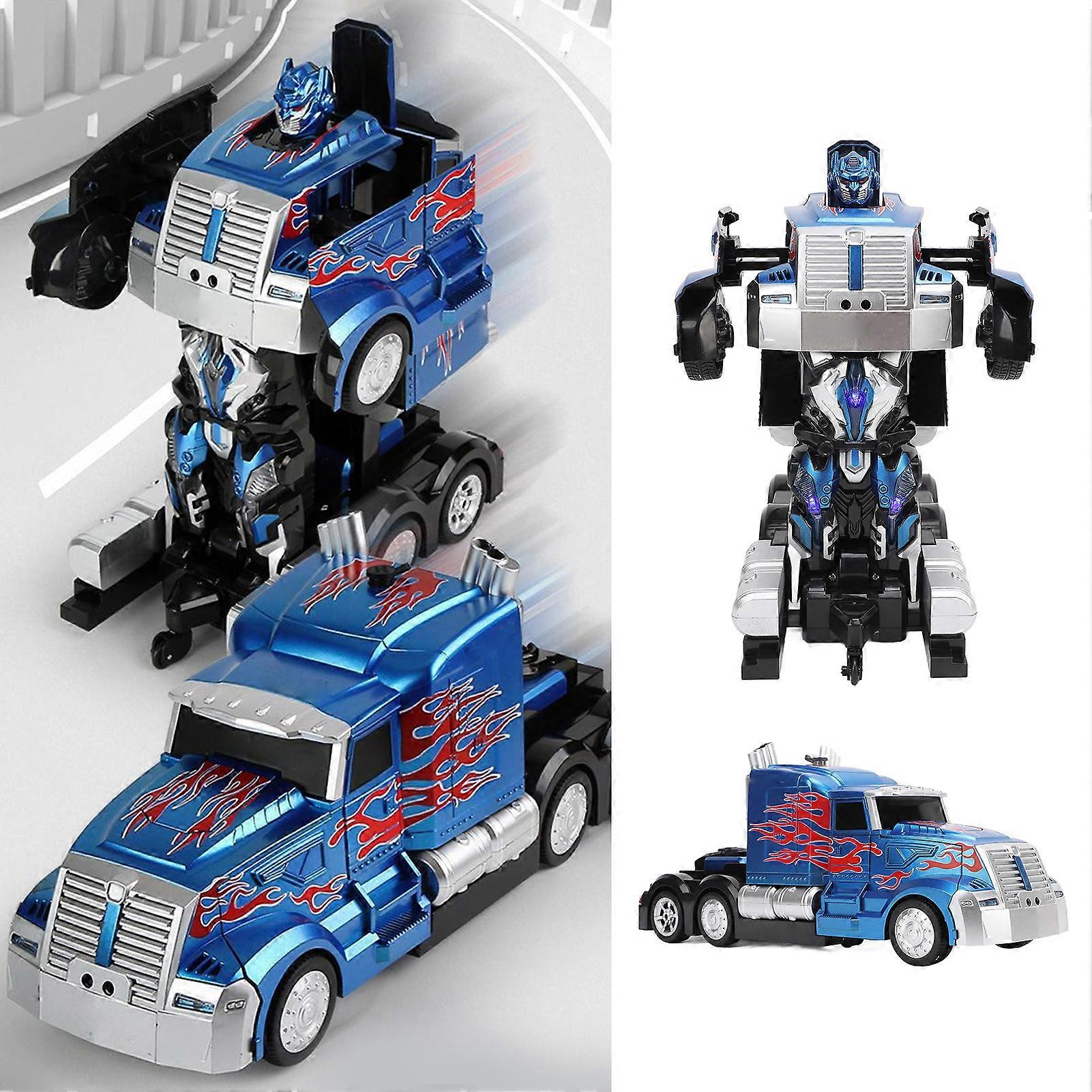 Remote Control Transforming Car 1:12 Scale One Button Deformation Transform Robot RC Cars Toy for Boys Girls