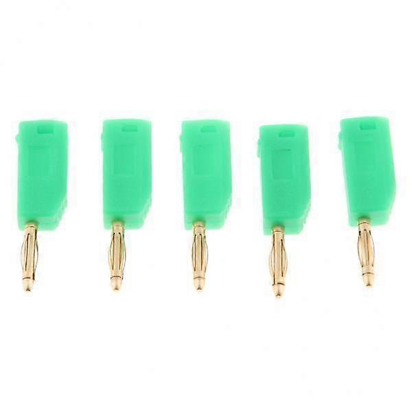 2-4pack 5Pieces 2mm Banana Plug for Test Probes Instrument Meter Connector green