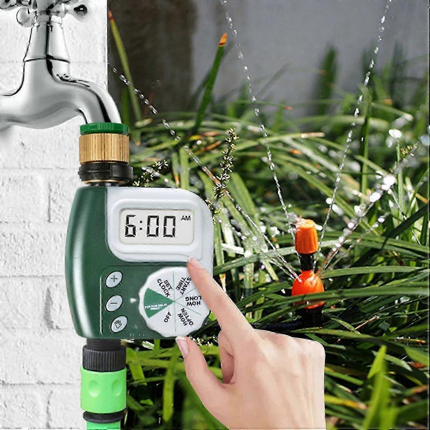 Timer automatico per l'irrigazione del giardino Collegamento del filtro Programma programmabile Orologio On & Off Garde