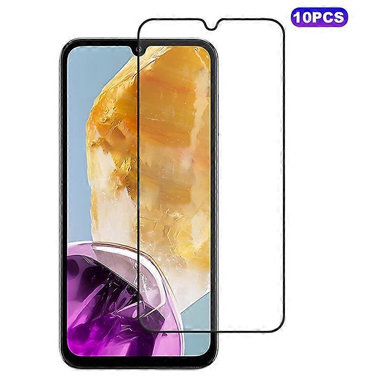 10Pcs Compatible For Samsung Galaxy M15 5G Screen Protector Silk Printing Full Glue