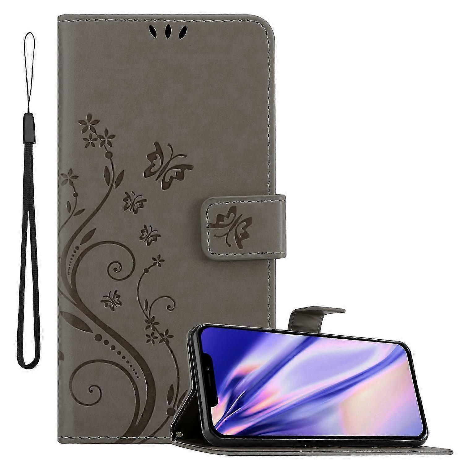 Floral Pattern Protective Case with Card Slot for iPhone 13, Compatible with Certain Brand Models