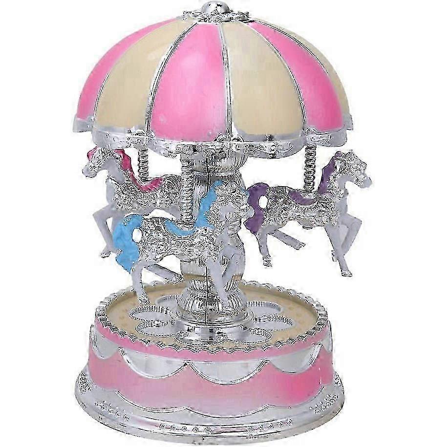 子供のカルーセルオルゴールのおもちゃの装飾品誕生日(ピンク) - 若いものへの完璧な贈り物