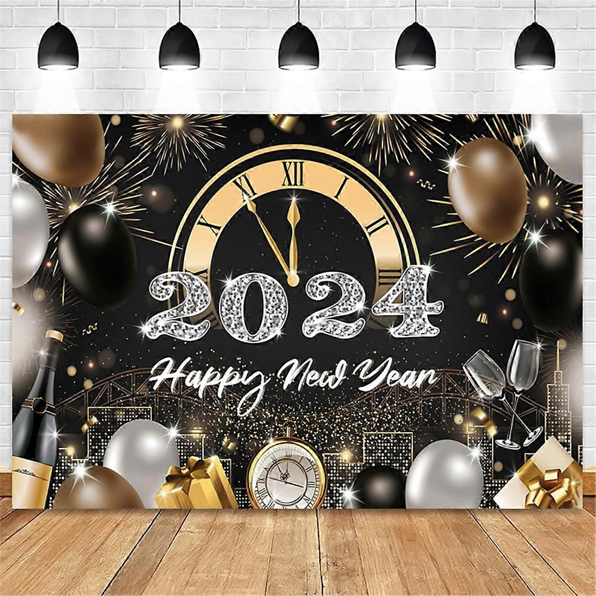 2024 New Year 210X150cm Photography Backdrops,H