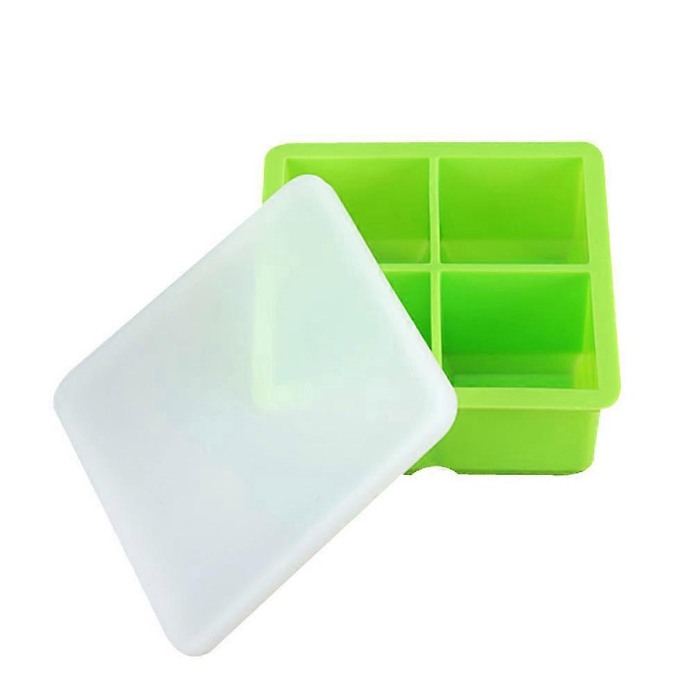Ice Cubes Trays With Lids Creative Silicone Mold For Bars 11.80x11.80x5.20CM High Temperature Resistance 1Pcs