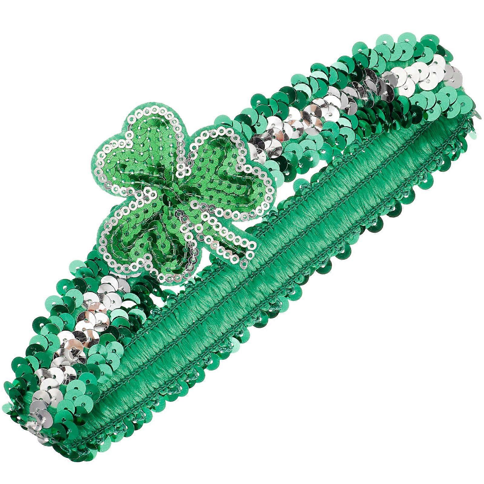 Patrick Day Headband for Adults Shamrock Festival Hair Decor, Comfortable Holiday Accessory for Cosplay, Parties, Birthdays, and Carnivals, Fun