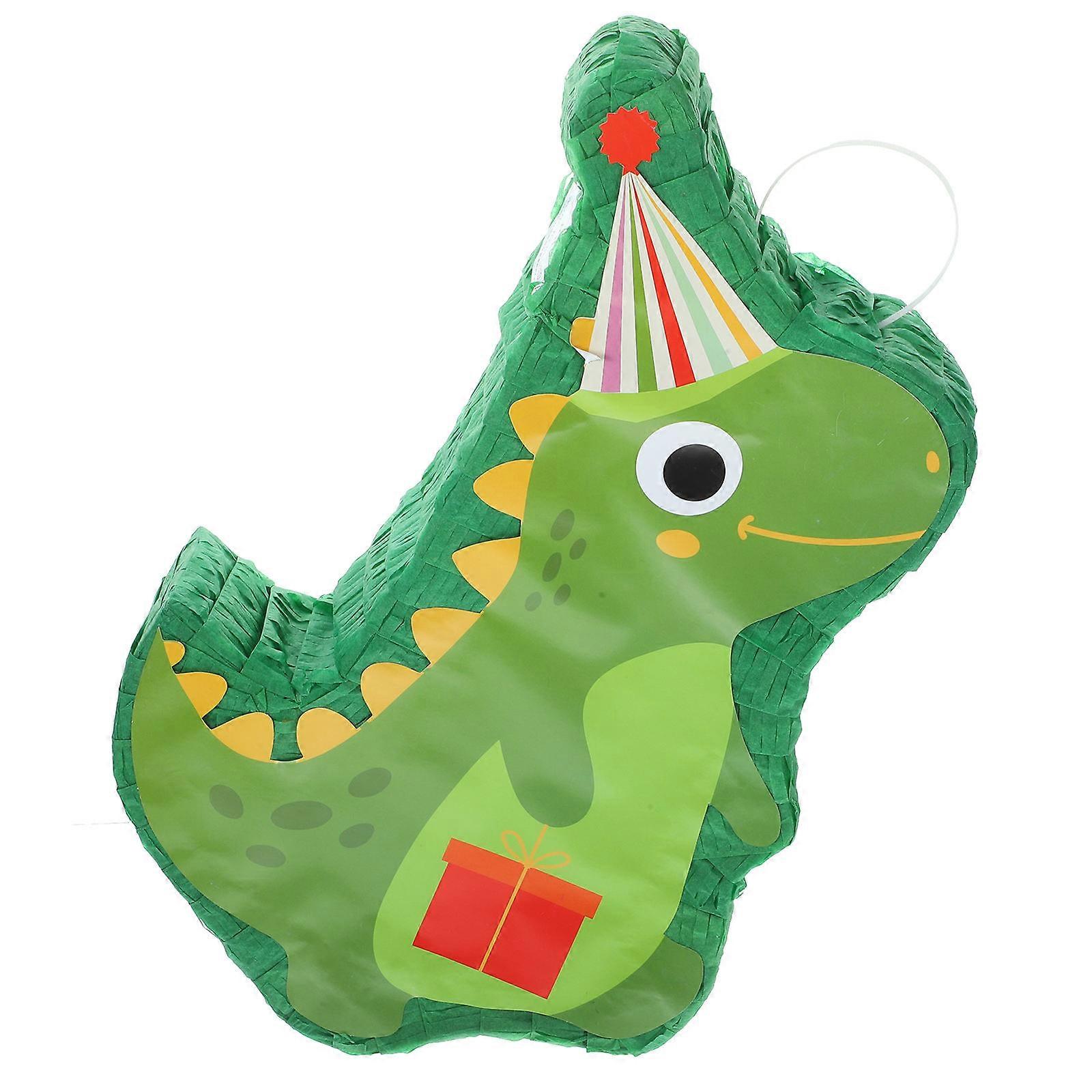 Dinosaur Themed Party Supplies Pinata Decoration Funny Appearance Design Green 40X26X7CM 1Set