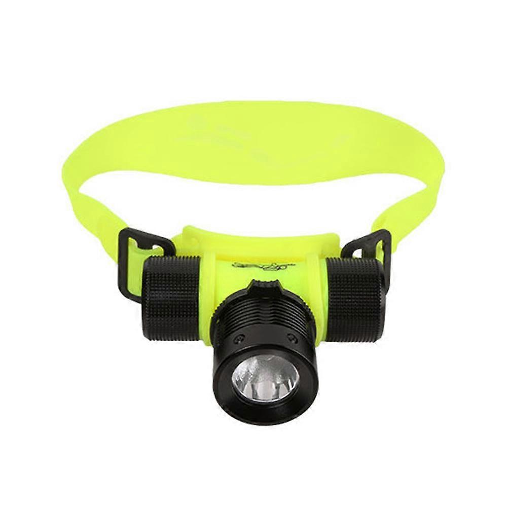 Water Proof Flashlight Diving Headlamp For Professional Needs Yellow Constant Brightness 1Pack
