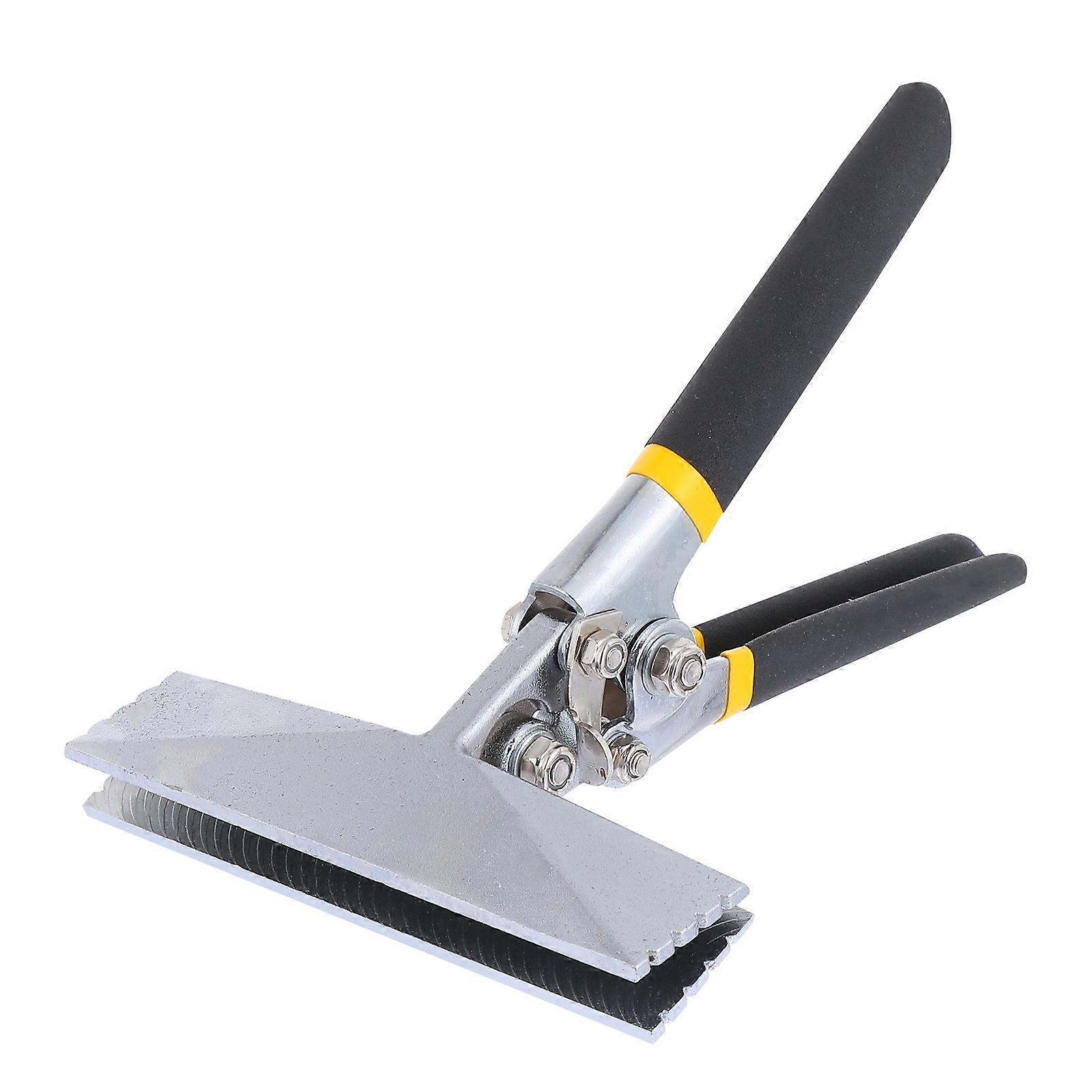 Heavy Duty Hand Seamer Tool Ergonomic Metal Plate Folding Tool for Ductwork Metal Bending and Seaming Durable Construction Comfortable Grip