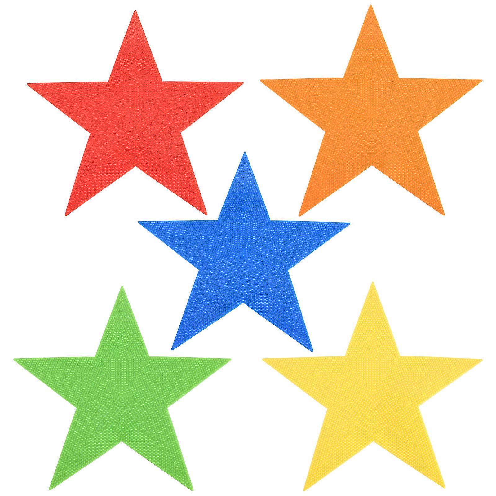Football Training Markers Agility Drills Disc Shape Assorted Color 24x24cm Boundary Setting 5Pcs