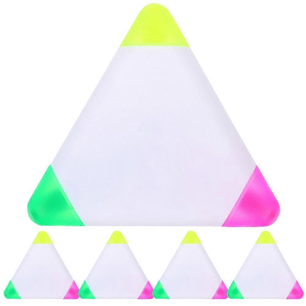 Fluorescent Highlighter Set 5PCS Multicolored Markers for School, Office, Note Taking, Underlining & Art Projects Leak Resistant