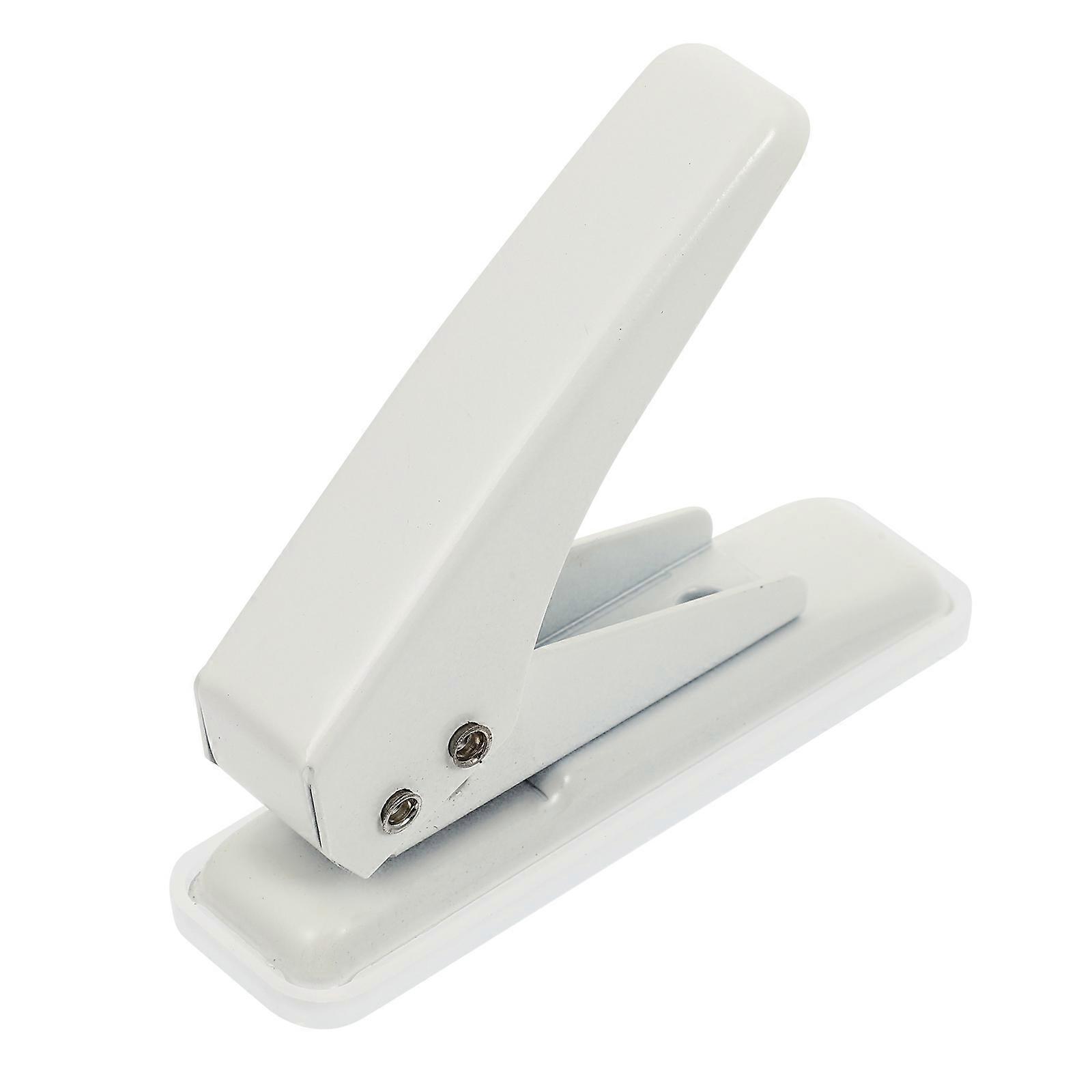Portable Hole Puncher Single Handheld Punch For Art Project Tool Accurate Punching Iron 9.6X8cm 1Pcs
