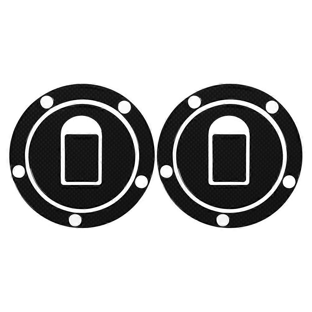 Motorcycle Gas Tank Pad Protection For Motorcycle Owners Black 4.1X4.1X0.1in 2Pcs