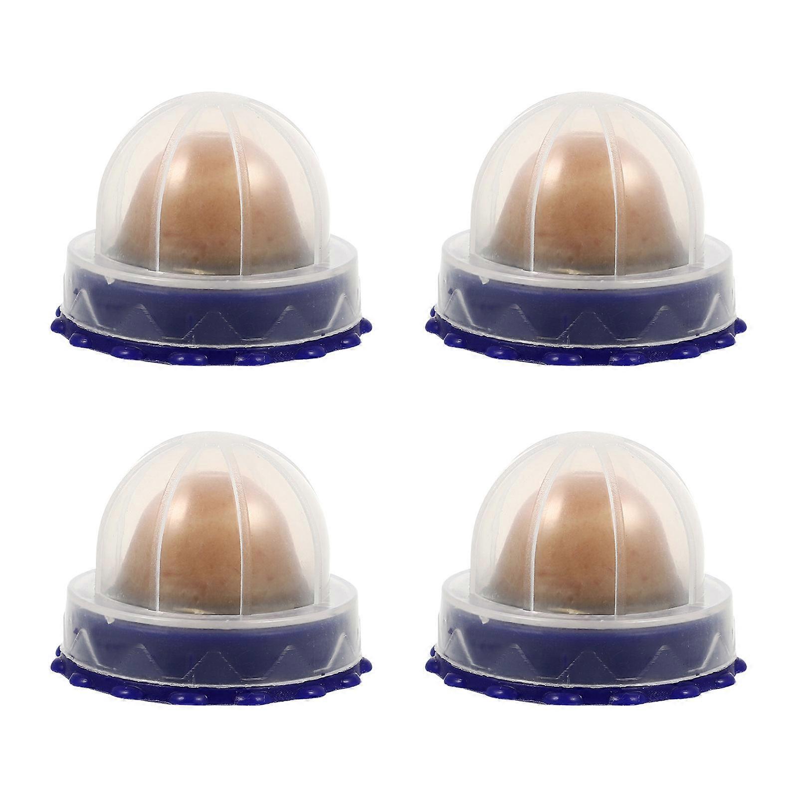 4pcs Catnip Energy Balls Healthy Cat Snacks Nutrition Treats for Feline Tongue Movement Safe Practical Transparent Cover Included