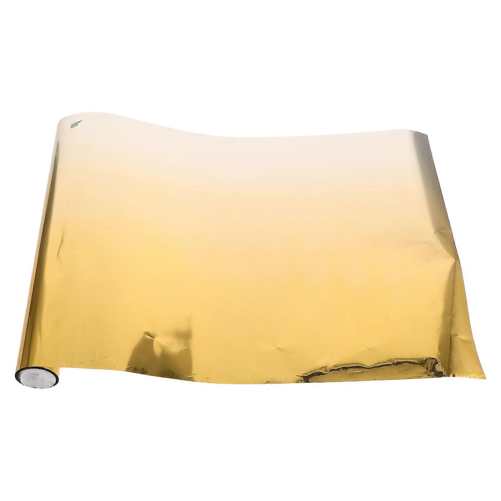 Car Window Tint Kit Sun Protection UV Blocking Easy Installation Golden 2500.00X20.00X0.05CM 1Pcs