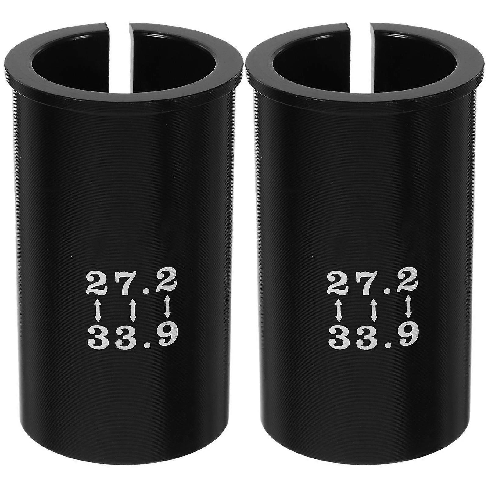 Bike Seat Post Adapter Seat Post Tube Conversion Adapter Seat Post Tube Cyclists 6.5X3.5X3.5cm Aluminum Alloy 2Set