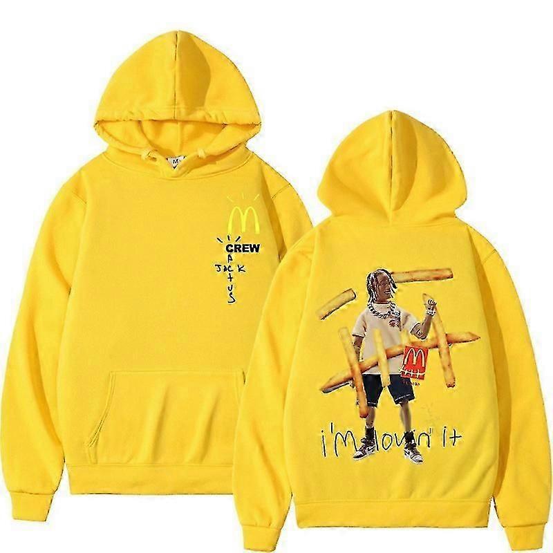 cactus jack yellow hoodie