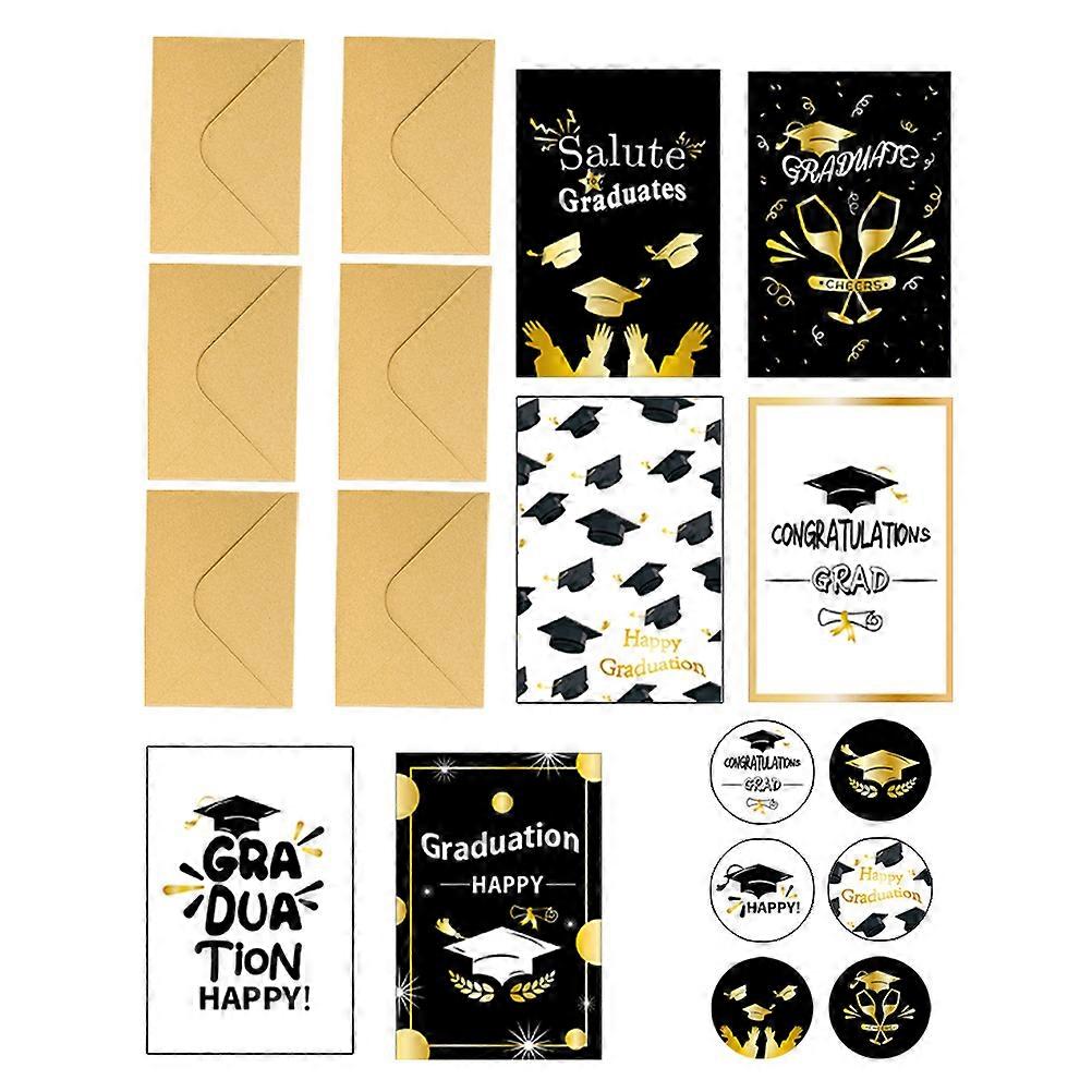 Greeting Card Graduation Message Card Handwritten Messages Invitations Graduation Party Supplies Multi Color Paper 1Set