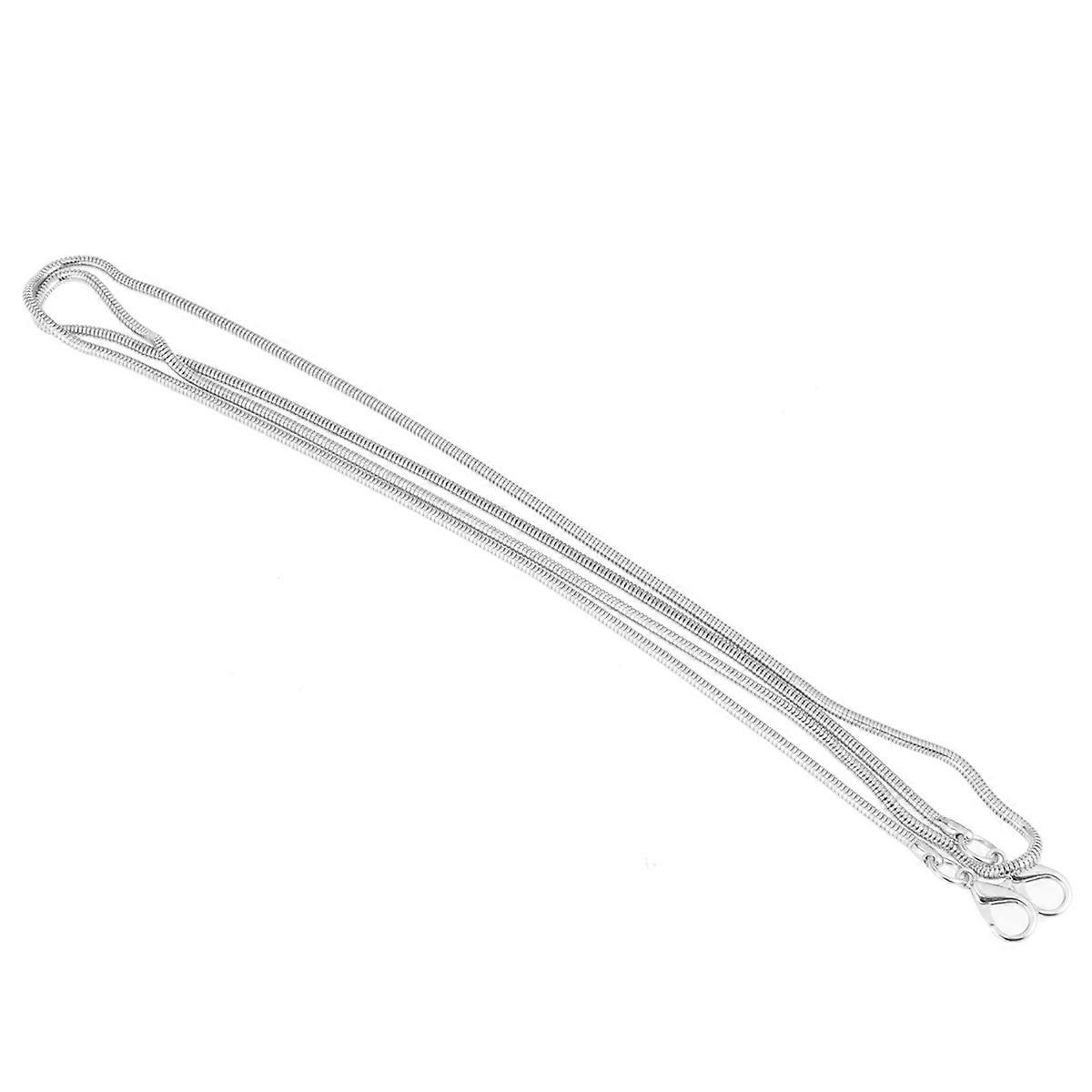 حقيبة صنع لوازم الفضة الحديد كيس سلاسل لحقيبة يد محفظة 120 سم × 0.5 سم × 0.3 سم متعدد الاستخدامات أزياء ملحق 1 مجموعة