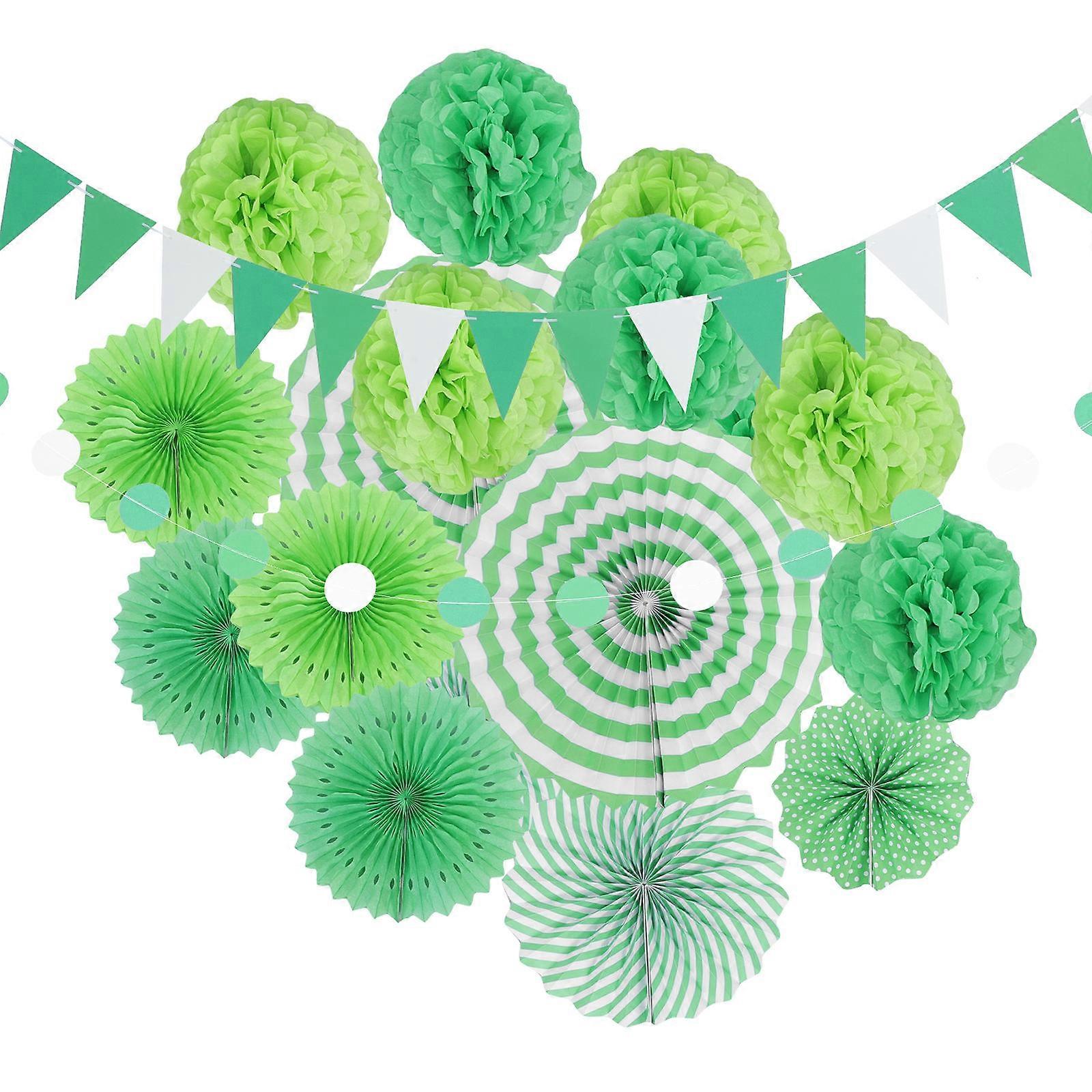 Paper Hanging Decorations Tissue Paper Pompoms Honeycomb Balls Round Shape Easy Hanging Reusable Birthday 20Set