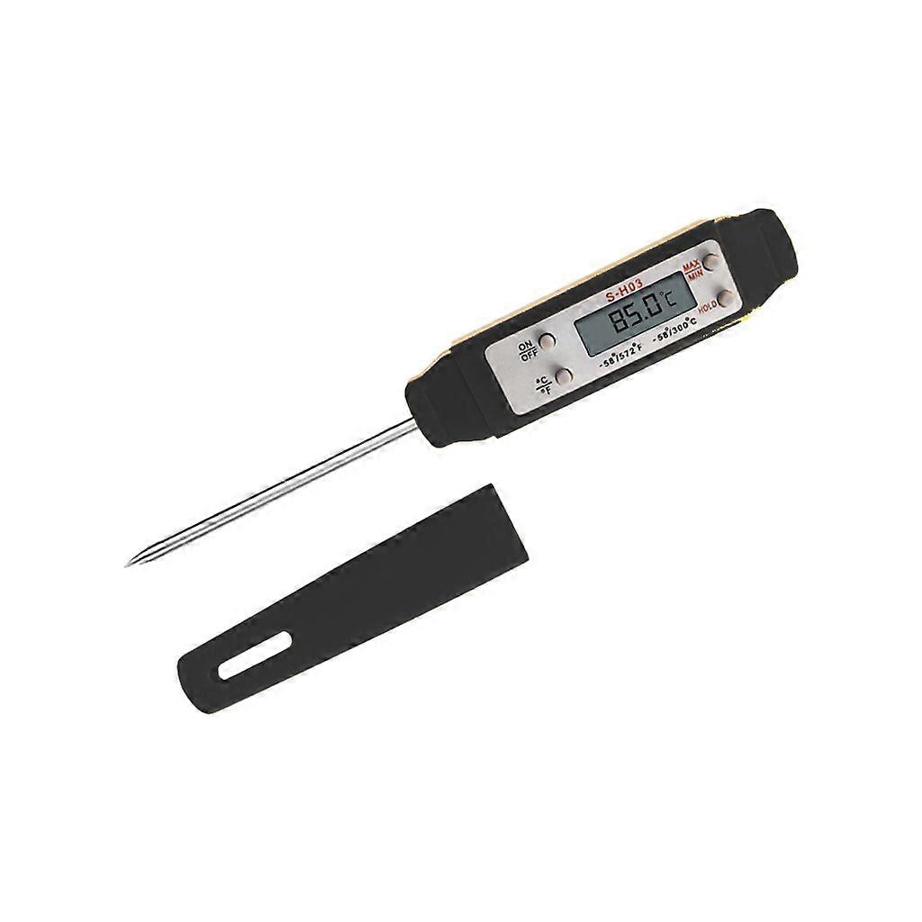 Vattentät Kötttermometer Instant Read Black