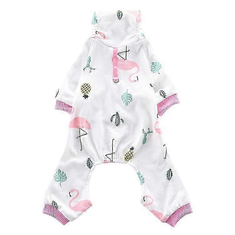 Pet Sleepwear, Reduces Shedding, Soft Stretchy Texture, Easy Wear Design for Small Pets, Breathable Material in Pink with Exclusive Prints