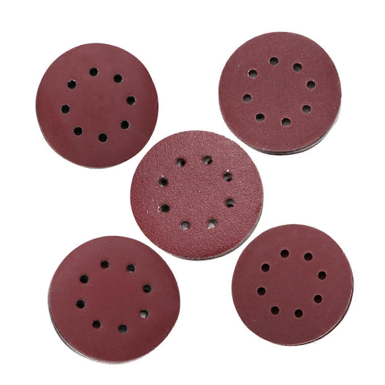 5-Inch Grid Sanding Discs Set, 60/80/180/240/320 Grit, Durable Sandpaper for Woodworking and Metal Polishing
