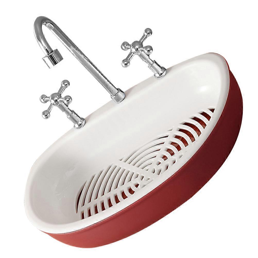 Drainage Soap Holder Suction Cup Fixed for Bathroom Kitchen Counter Top White 1Pcs