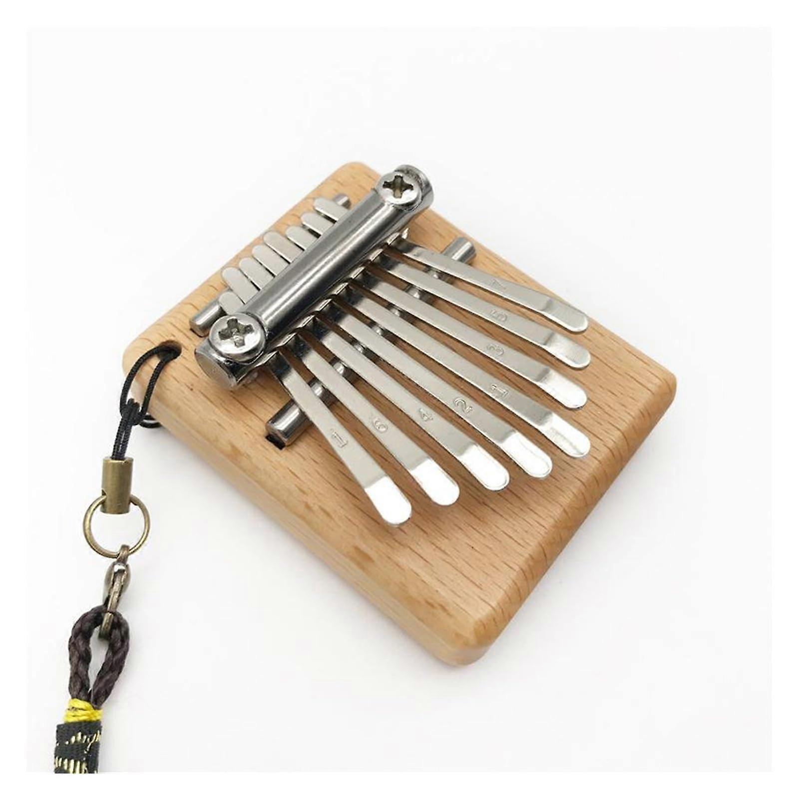 Thumb Piano 8-Key Kalimba Wooden Finger Piano Instrument, Portable, Musical Instrument for Beginners and Professionals
