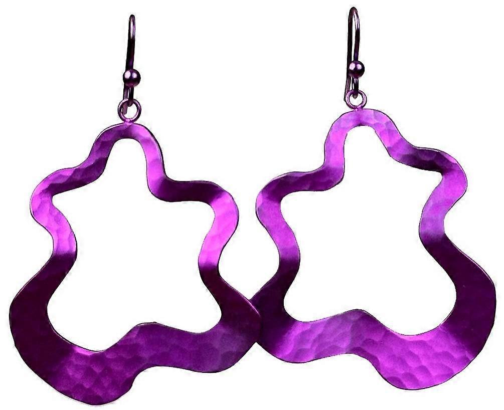 Ti2 Titanium Large Splat Drop Earrings - Pink
