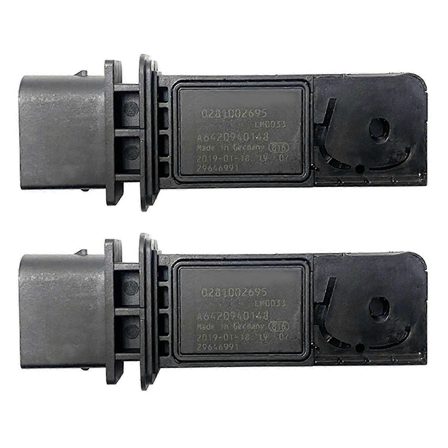 2X Car Air Flow Meter Sensor Mass Sensor 0281002695 A6420940148 for