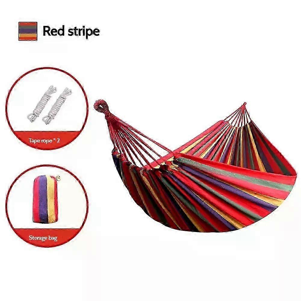 Comfortable canvas hammock chair durable indoor/outdoor swing seat for garden, patio, camping, home use