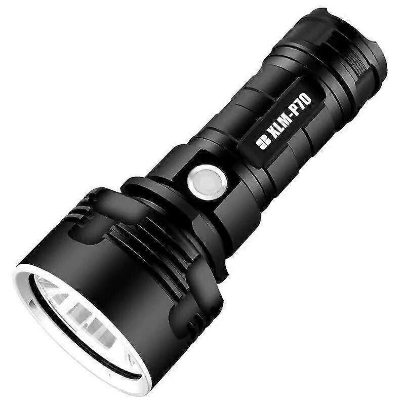 P70 3000-10000 Lumens High Performance LED Flashlight Black