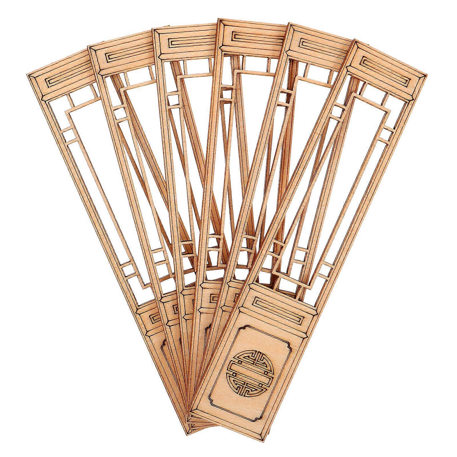 It seems you're referring to a product description for **"6pcs Wooden Miniature Chinese Screen Models For Sand Table Landscaping, Lightweight