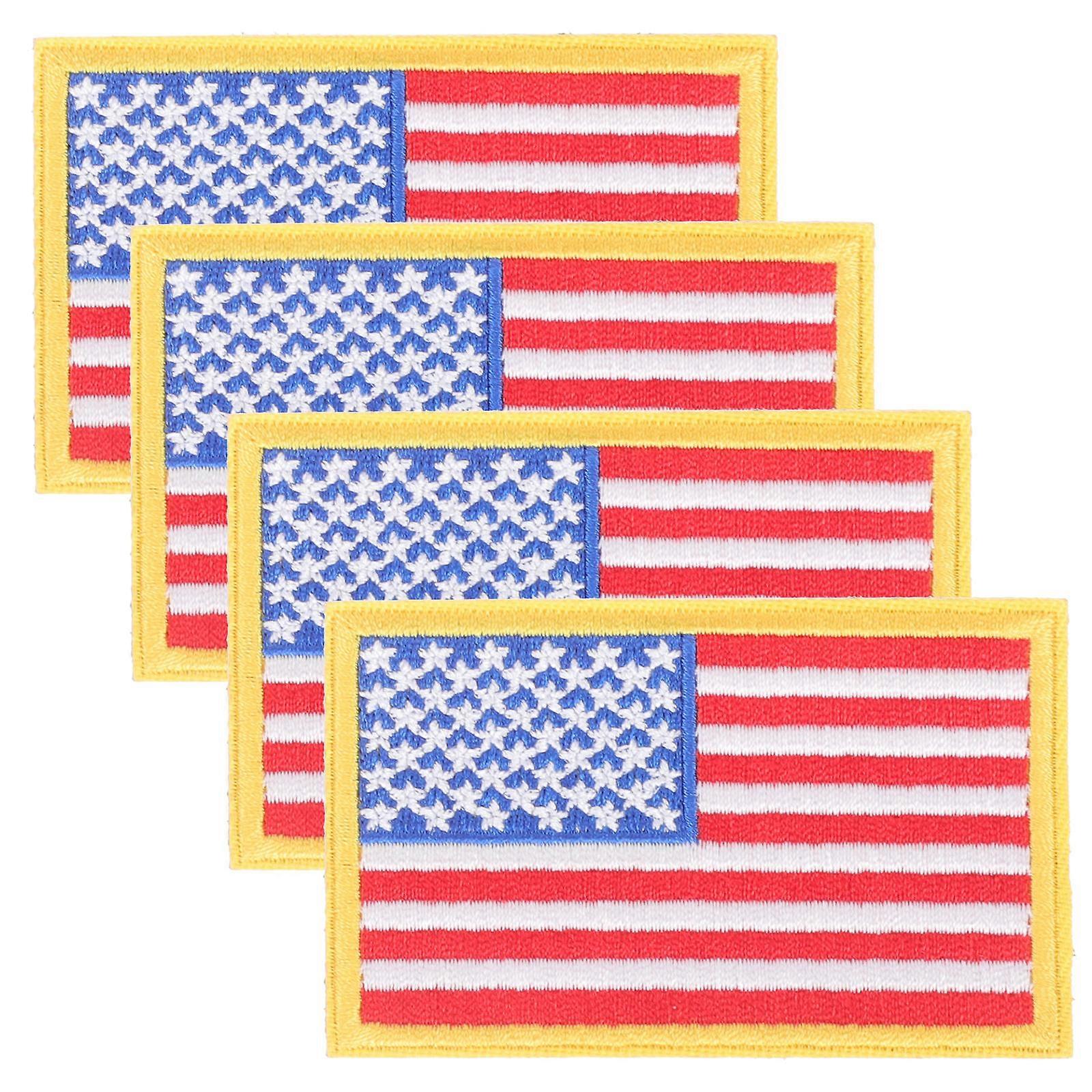 Embroidered Applique Patches Clothes Patches Iron On Patches For Backpacks Diy Decoration .14X1.97X0.08in 4Pcs
