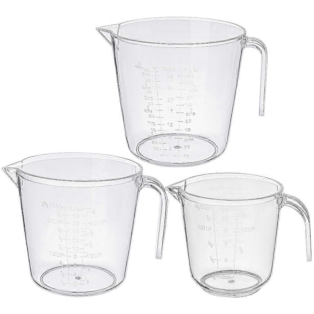 Baking Measuring Cups Large Capacity Graduated Measurement Kitchen Tool Home Use 3Pcs