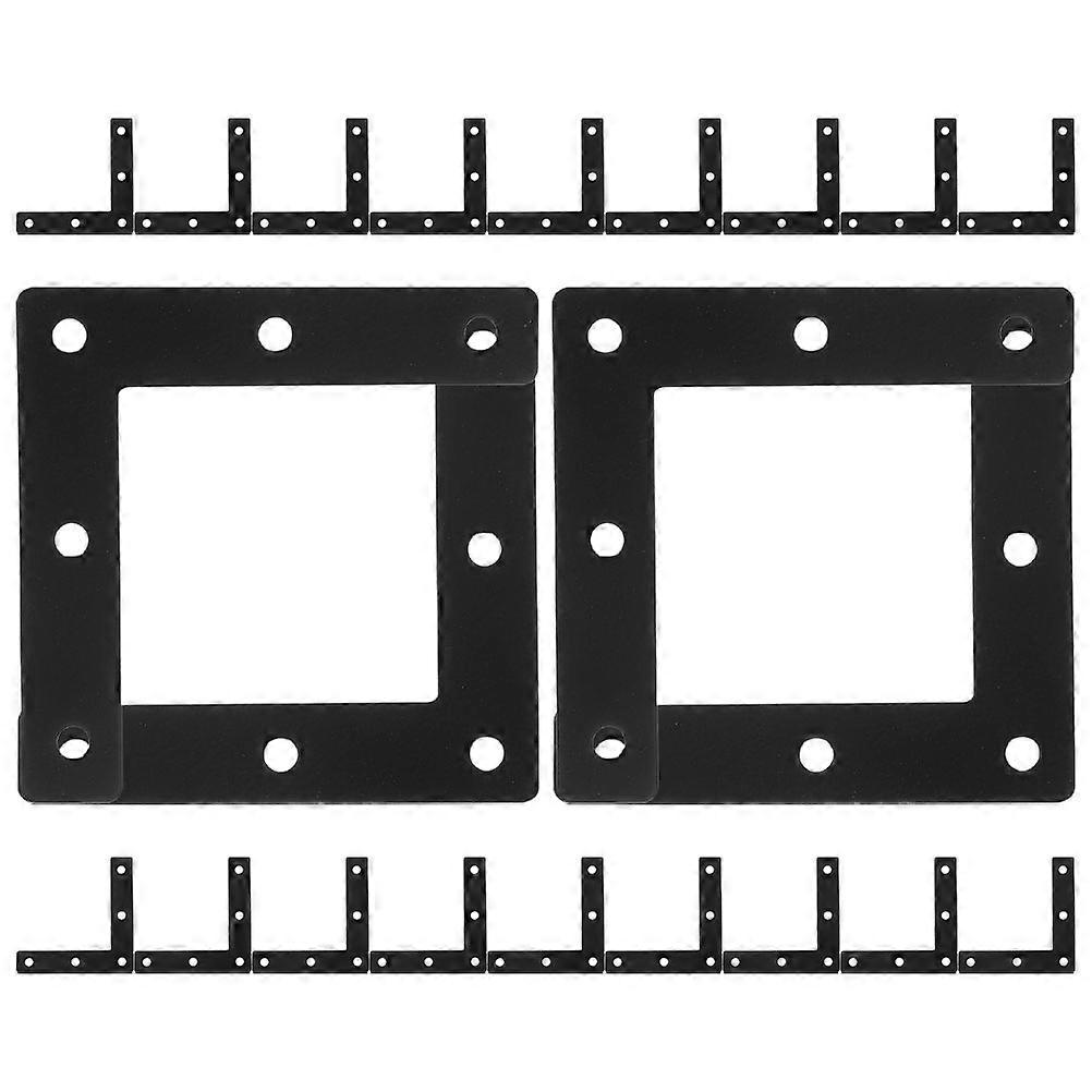L Shaped Corner Bracket Heavy Duty Angle Bracket Stable Connection Diy Enthusiasts 30Pcs