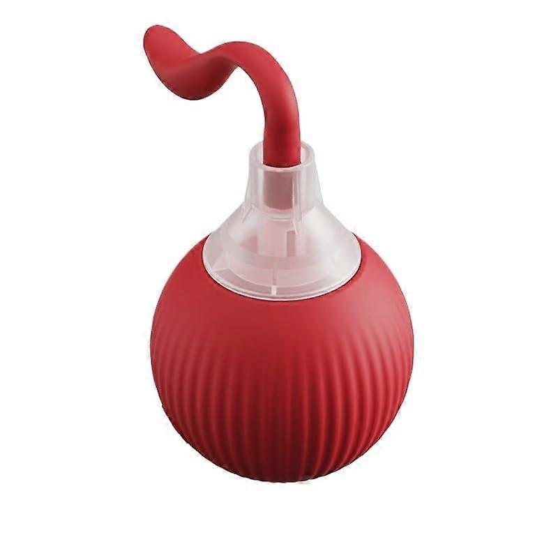 Electric cat ball toy, automatic rolling ball, artificial tail, smart pet, interactive toy, dog and cat training, USB rechargeable (Style 2 Red)