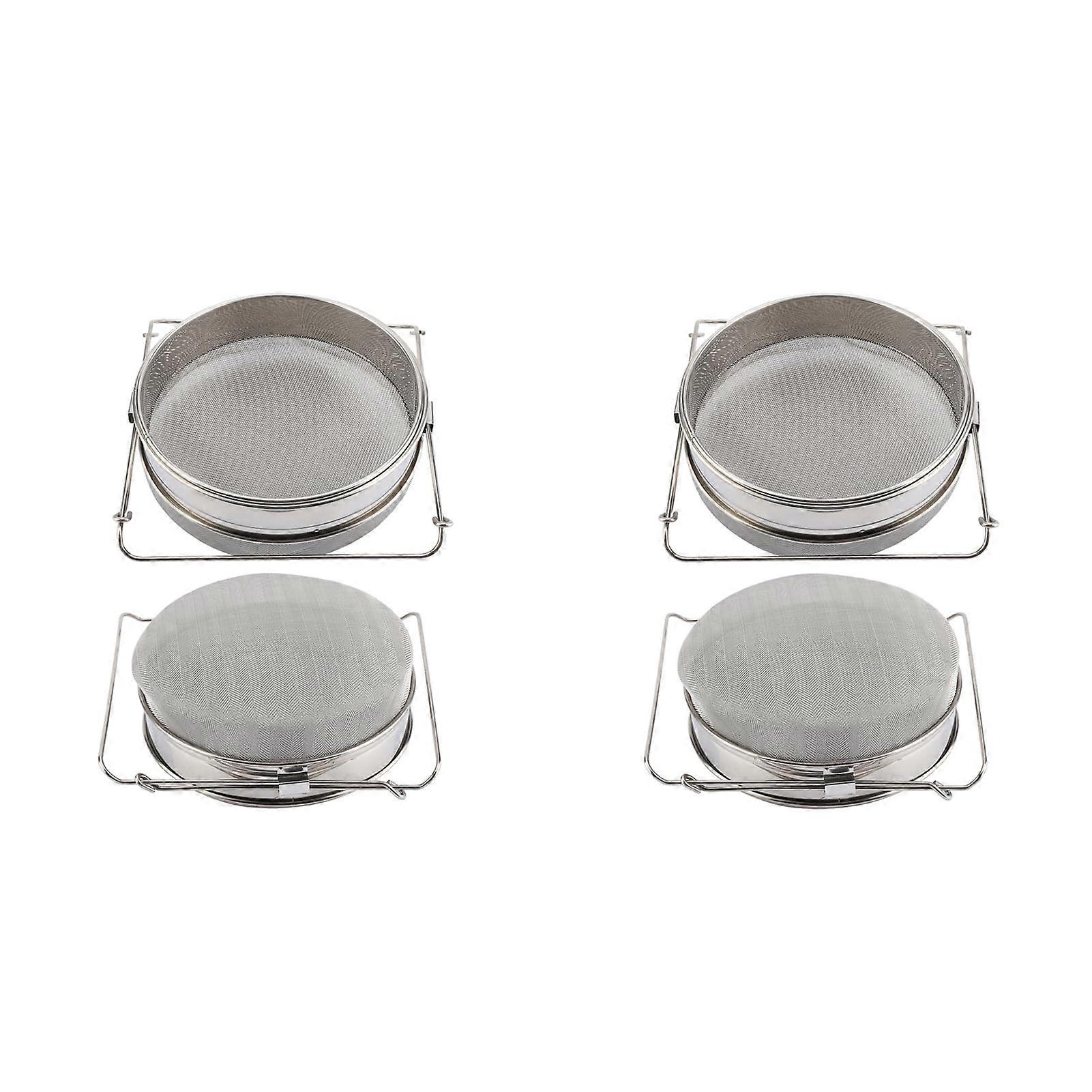 Double Layer Honey Sieve Stainless Steel With Adjustable Arms For Beekeeping Equipment